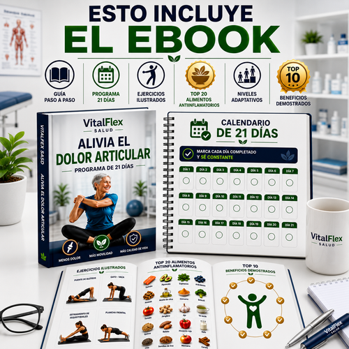 Programa VitalFlex 21 días para Aliviar el Dolor de la Artritis y la Artrosis
